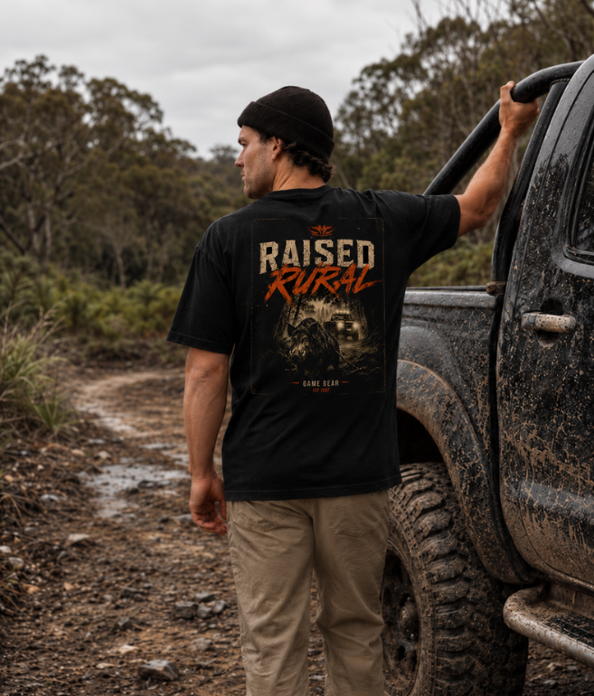 Raised Rural Boar Printed Tee