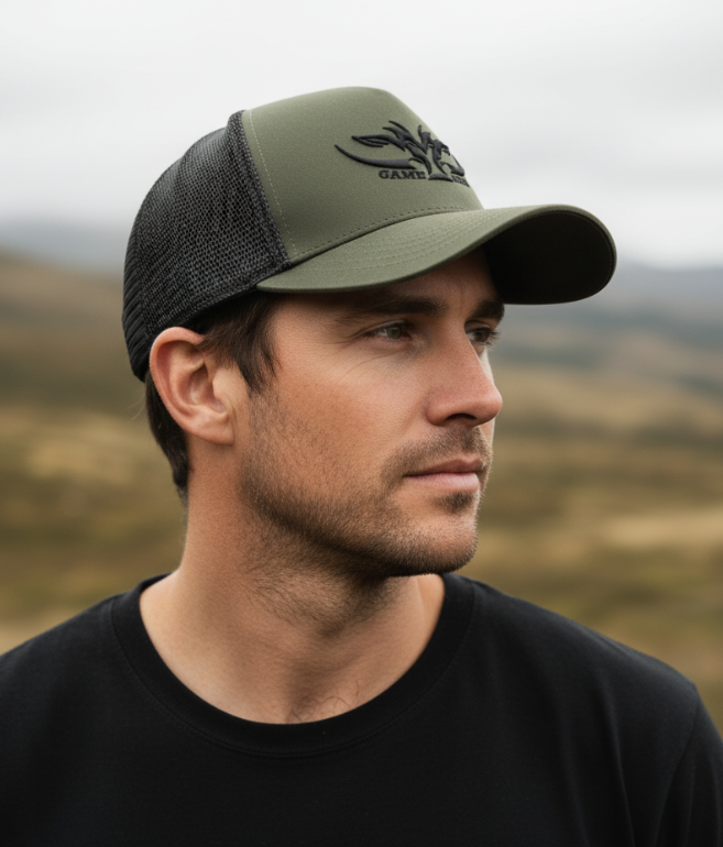 Dirty Trucker Cap outdoor accessories NZ - side detail