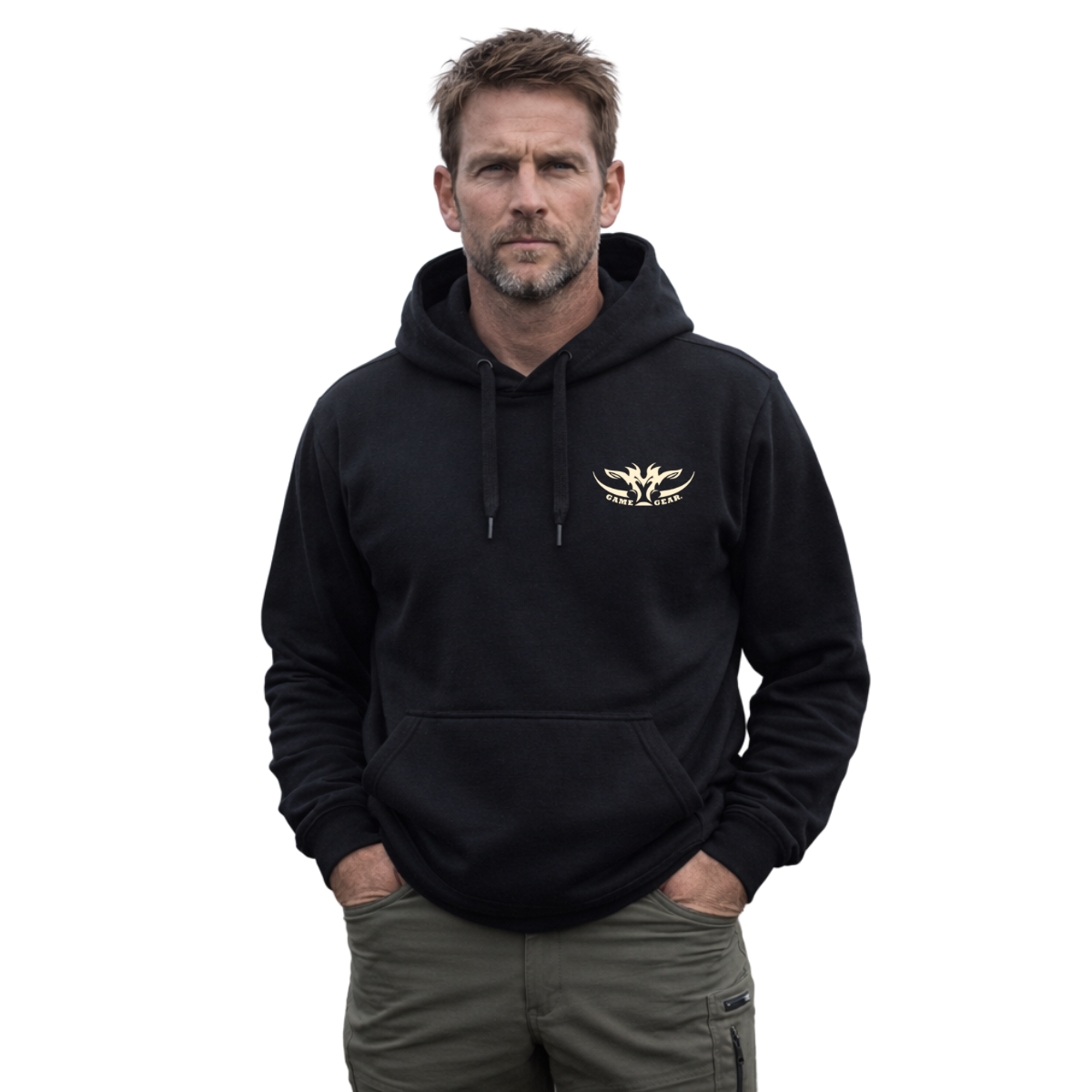 Game Gear Boar Printed Hoodie - back view