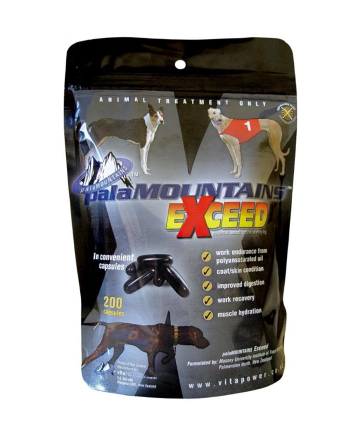 Exceed Dog Vitamins pig dog gear NZ - back view