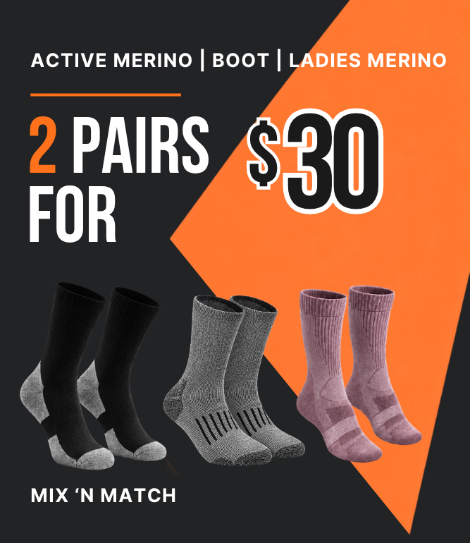 Socks deal 2 for $30