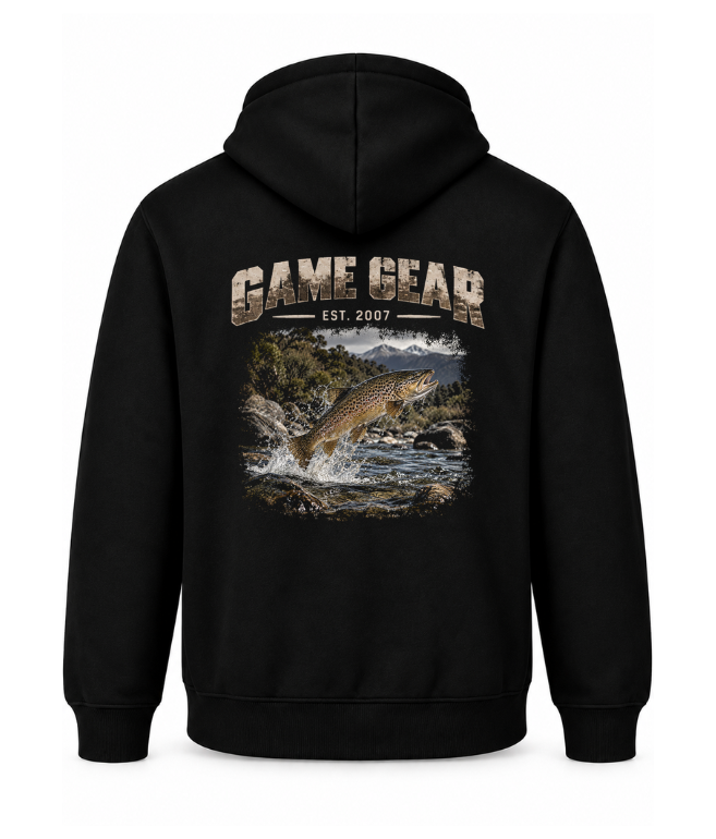 Trout Printed Hoodie 5XL