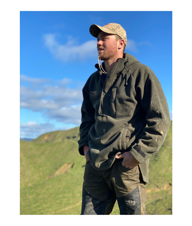 Blocker Half Zip windproof outdoor clothing NZ - back view