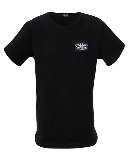 Kids Fleece Tee Black by Game Gear NZ