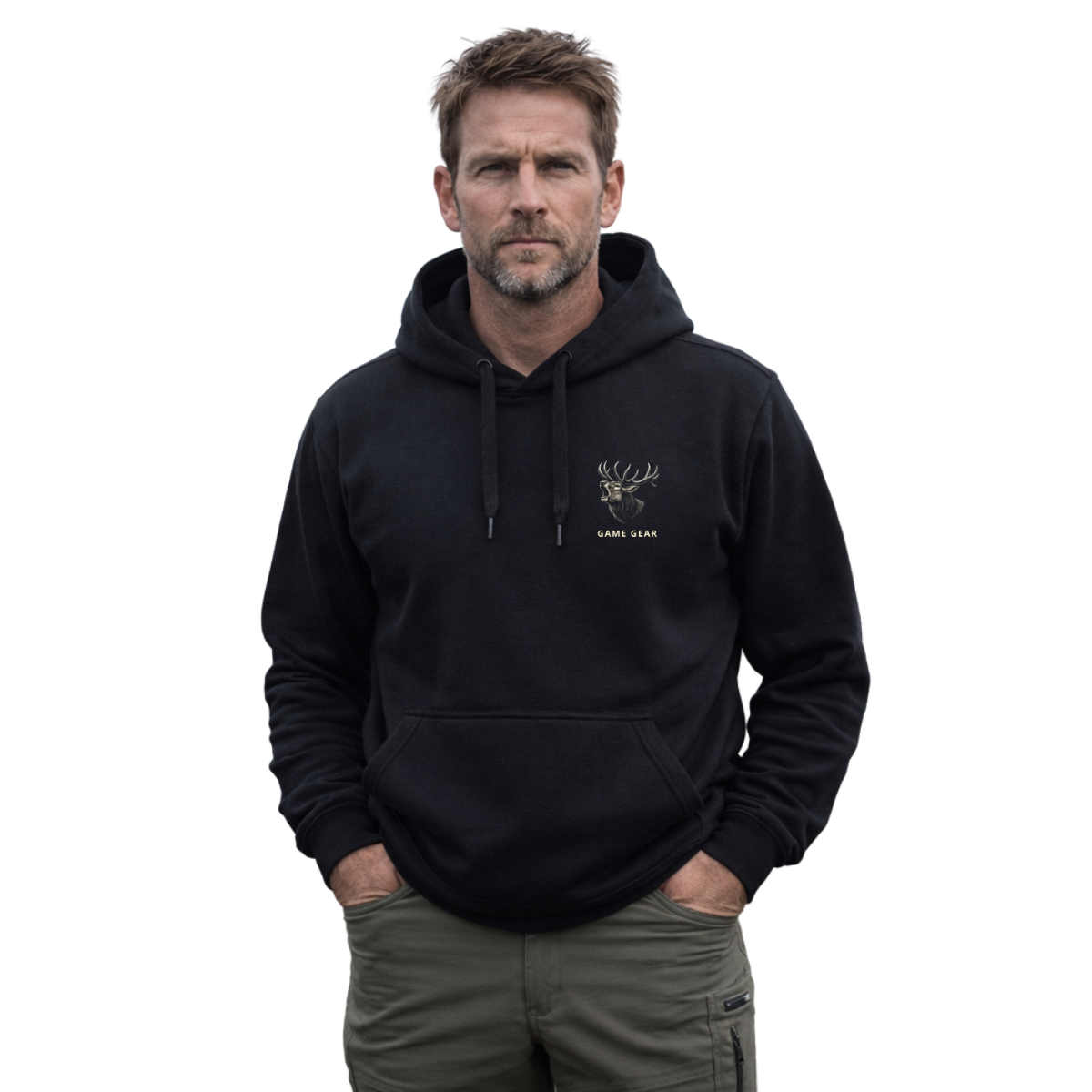 Roaring Stag Printed Hoodie